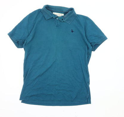 Jack Wills Men's Blue Polo Shirt Size L