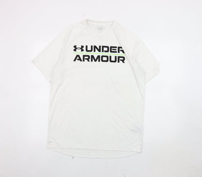 Under Armour Men's White T-Shirt M, Gym Training