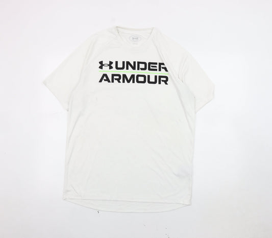 Under Armour Men's White T-Shirt M, Gym Training