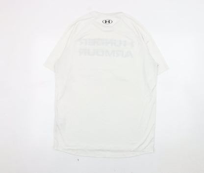Under Armour Men's White T-Shirt M, Gym Training
