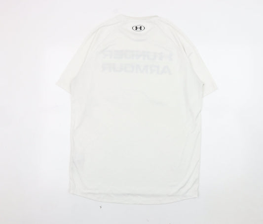 Under Armour Men's White T-Shirt M, Gym Training
