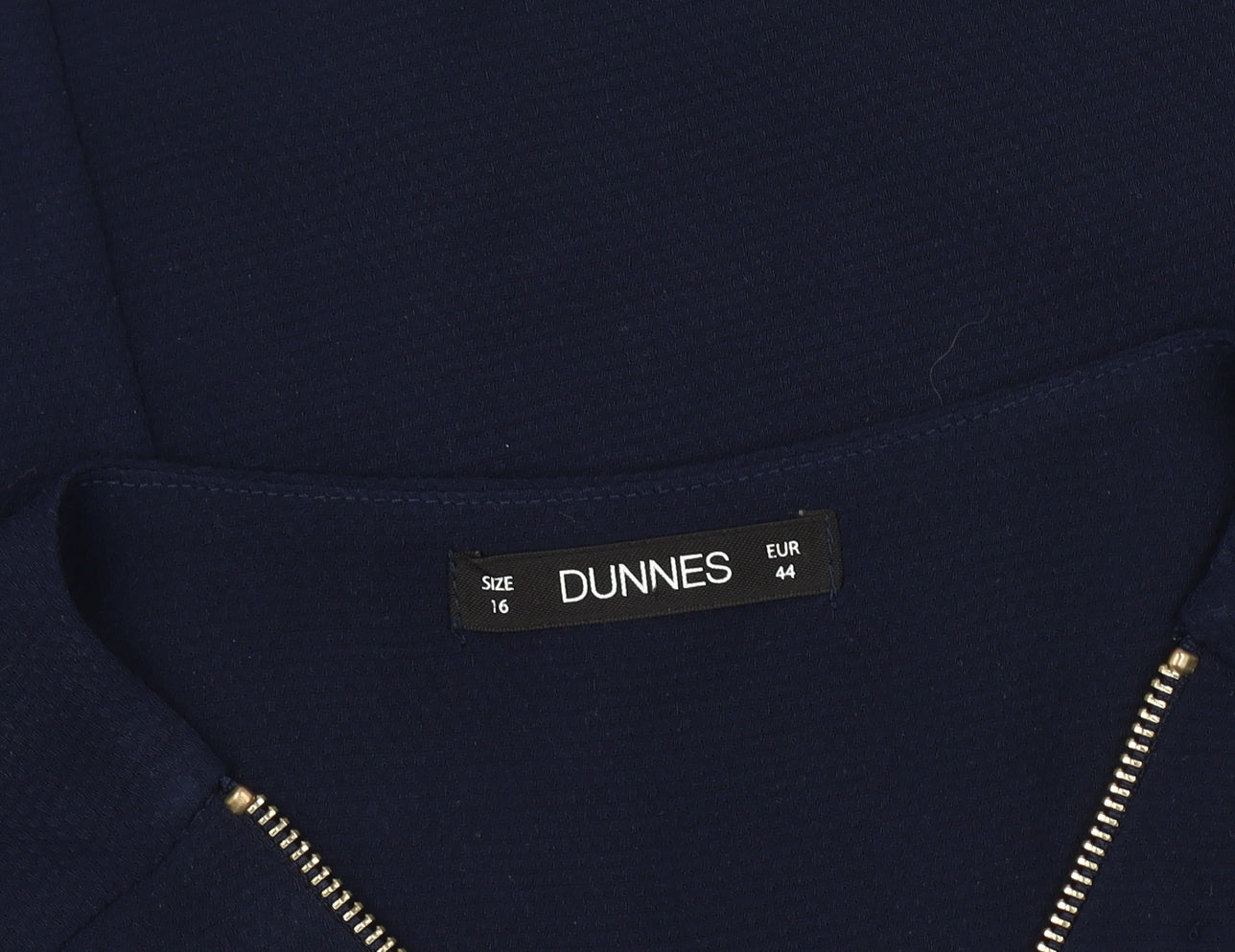 Dunnes Women's Blue Long Sleeve Dress Size 16