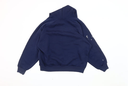 Umbro Men's Blue Pullover Hoodie - Medium