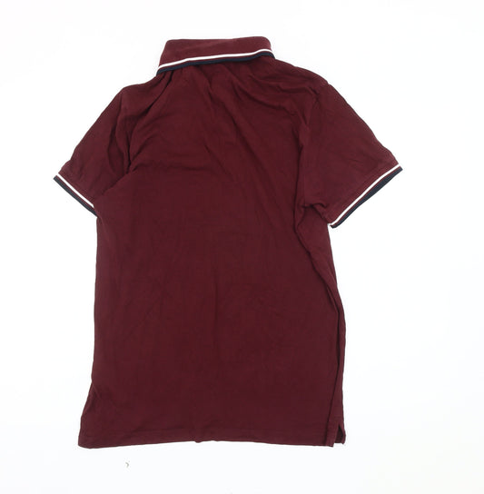 Jack & Jones Men's Red Polo Shirt, Size L