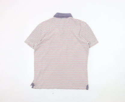 Merc London Men's Striped Polo Shirt Medium