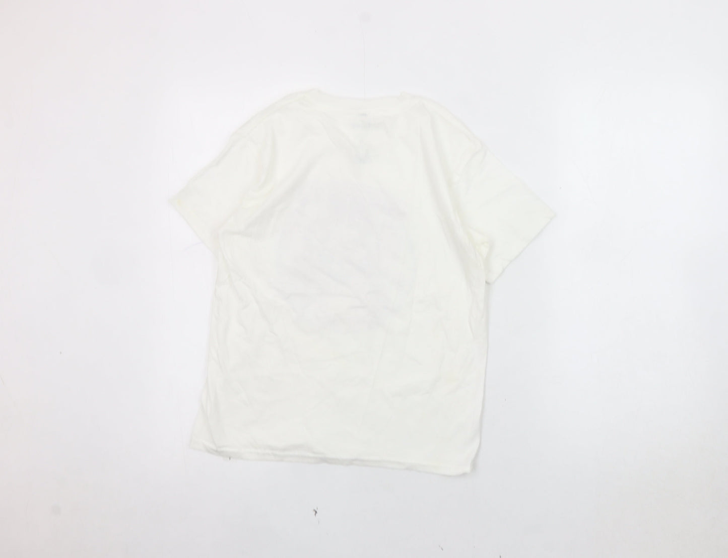 Disney Girls White Lilo & Stitch Birthday T-Shirt M