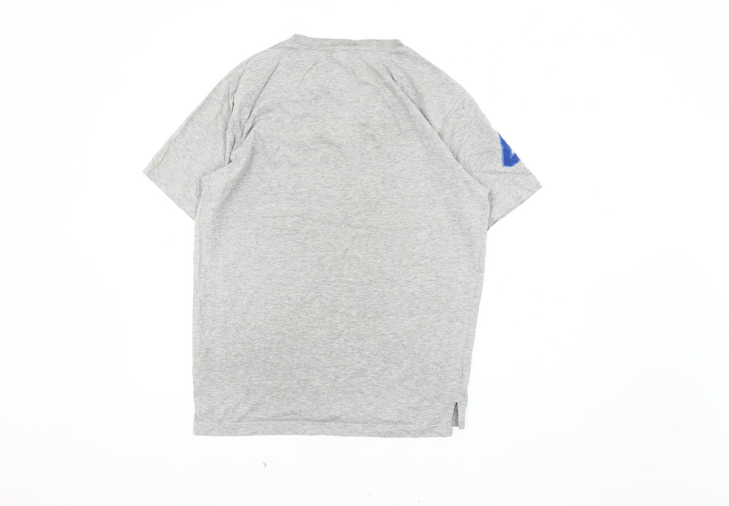 Voi Jeans Men's Grey T-Shirt Short Sleeve Large