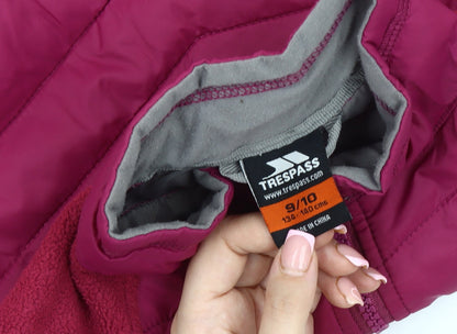 Trespass Girls Red Puffer Jacket - 9-10 Years