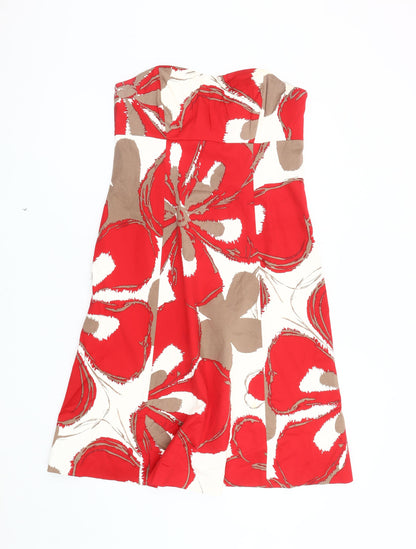 Coast Women's Multicoloured A-Line Floral Dress Size 14