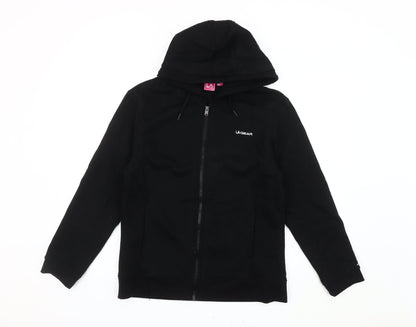 LA Gear Women's Black Full Zip Hooded Jacket Size 16
