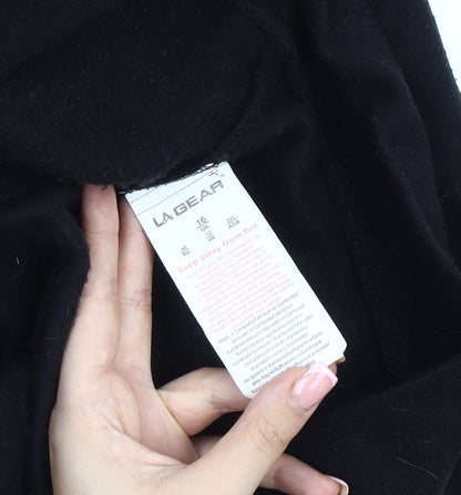 LA Gear Women's Black Full Zip Hooded Jacket Size 16