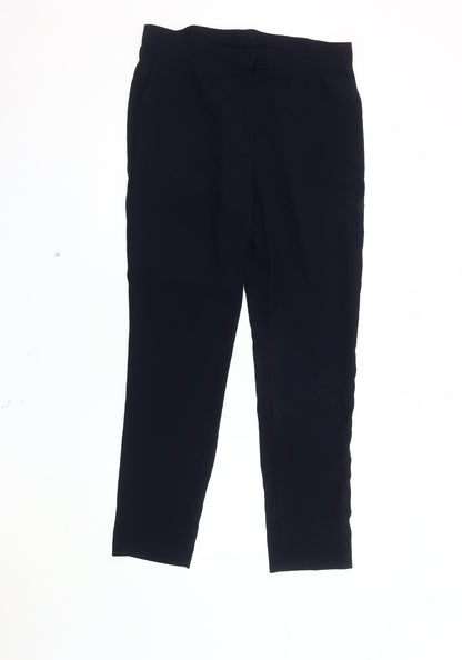 Womens UK Size 14 Busy Regular Fit Ankle Black Trousers