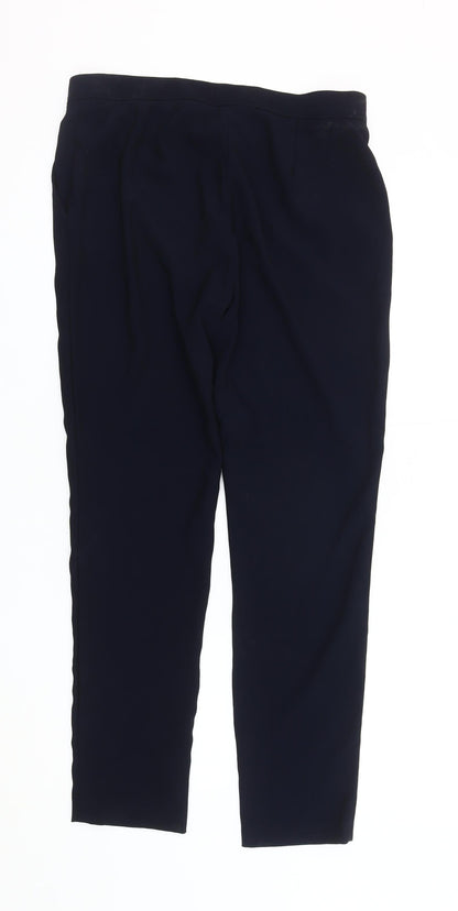 Womens UK Size 14 Busy Regular Fit Ankle Black Trousers