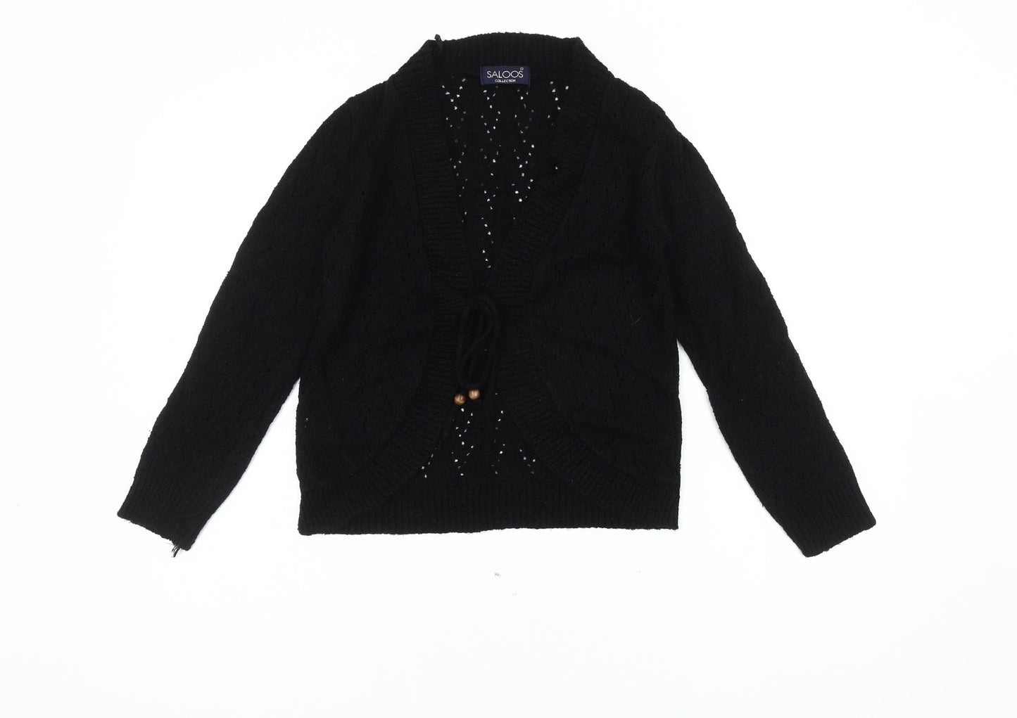 Womens UK Size M Saloos Black Cardigan Jumper