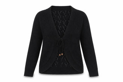 Womens UK Size M Saloos Black Cardigan Jumper