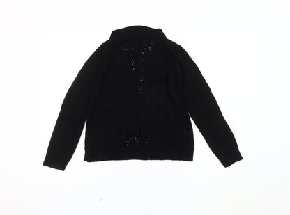 Womens UK Size M Saloos Black Cardigan Jumper