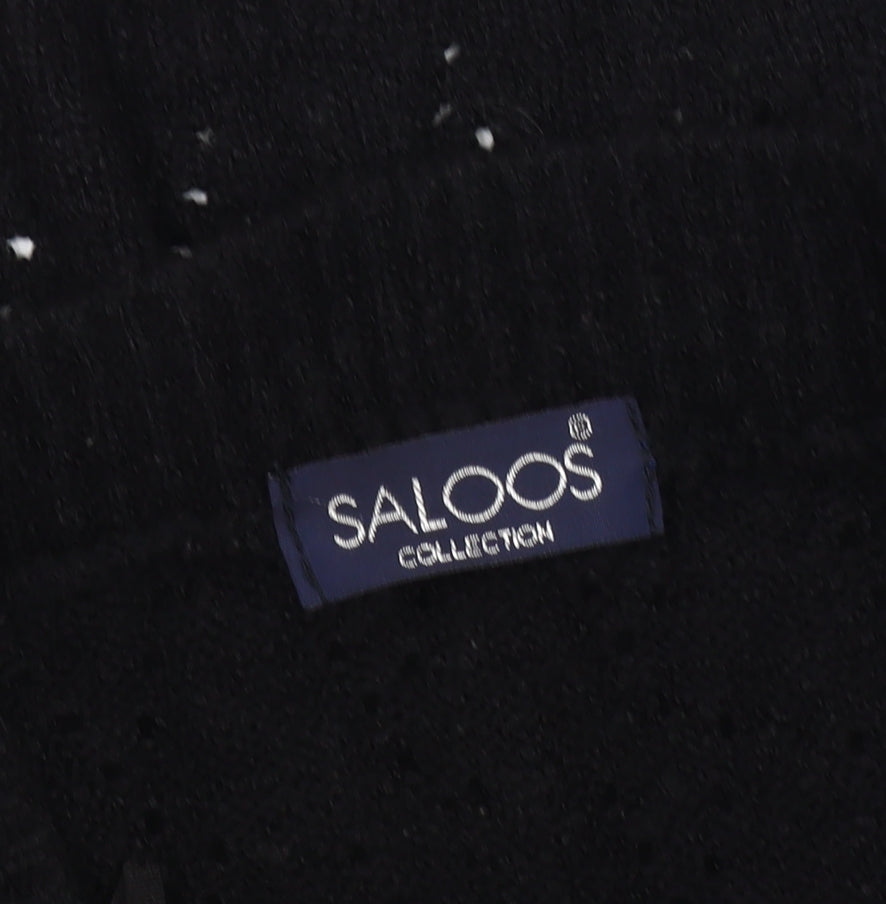 Womens UK Size M Saloos Black Cardigan Jumper