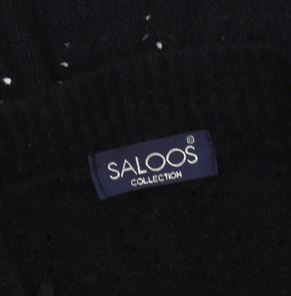 Womens UK Size M Saloos Black Cardigan Jumper