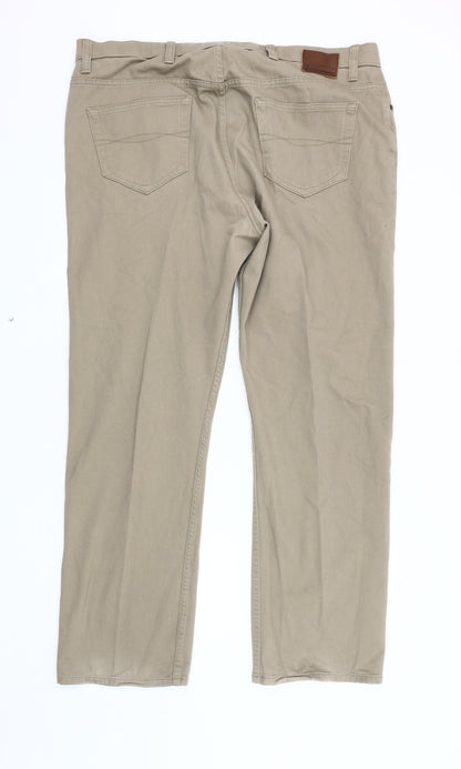Marks and Spencer Men's Beige Straight Jeans 42