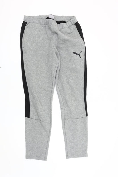 Puma Men's Grey Jogger Trousers - M, Athletic Style
