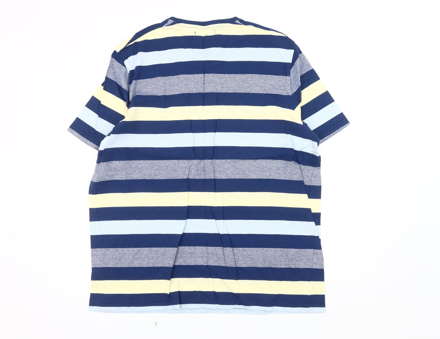 Maine New England Men's Blue Striped T-Shirt 2XL