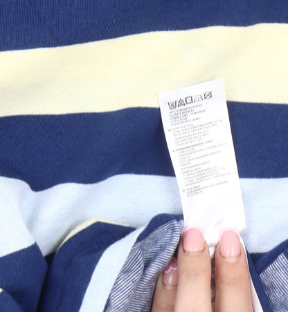 Maine New England Men's Blue Striped T-Shirt 2XL