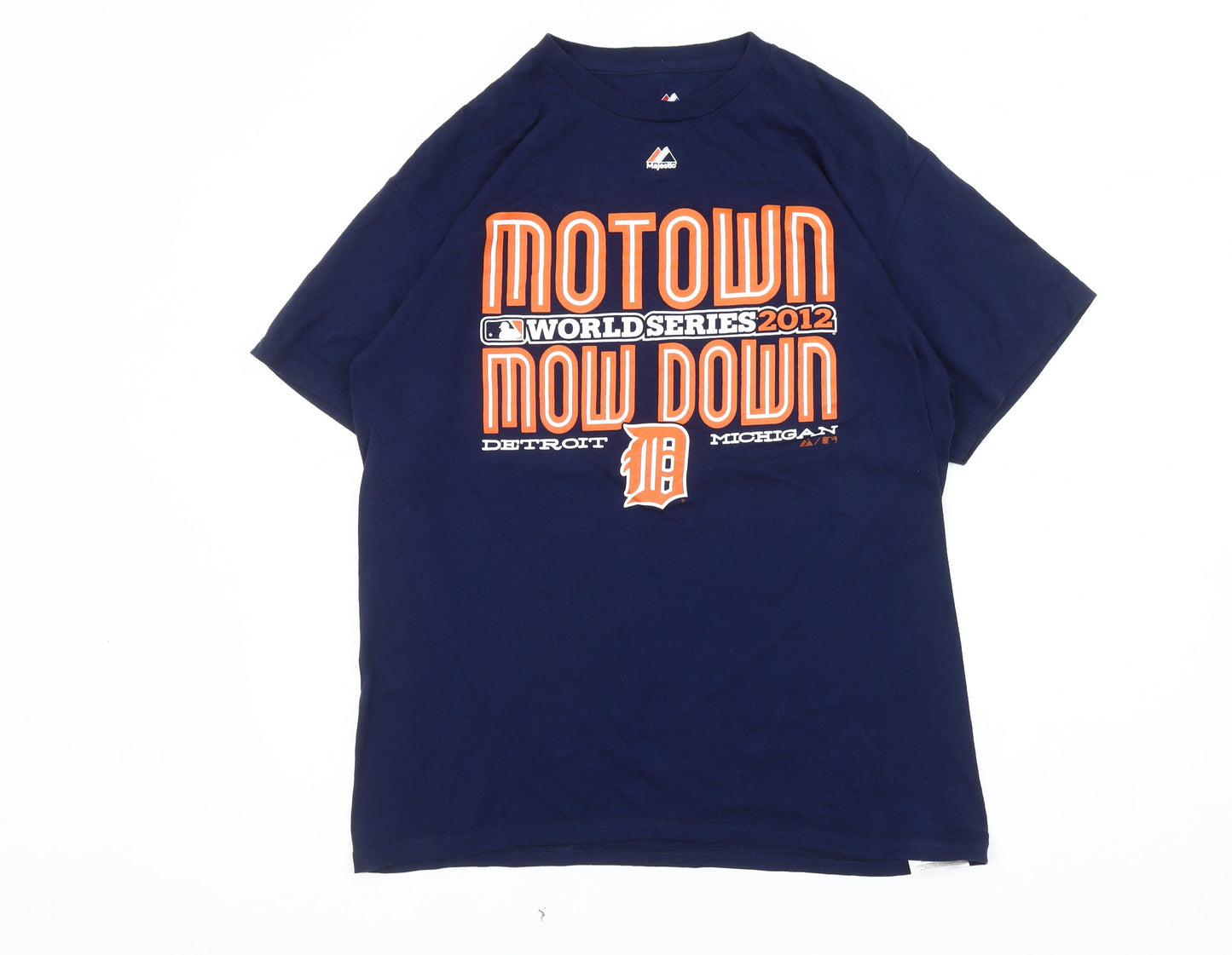 Majestic Blue Men's L Sports Graphic T-Shirt