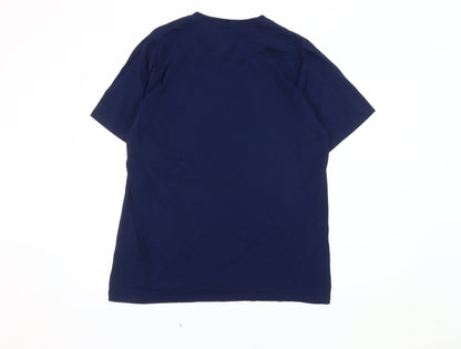 Majestic Blue Men's L Sports Graphic T-Shirt