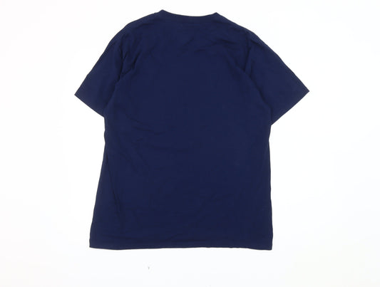 Majestic Blue Men's L Sports Graphic T-Shirt