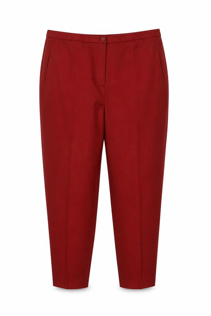 Womens UK Size 30 essence Relaxed Fit Casual Workwear Red Trousers