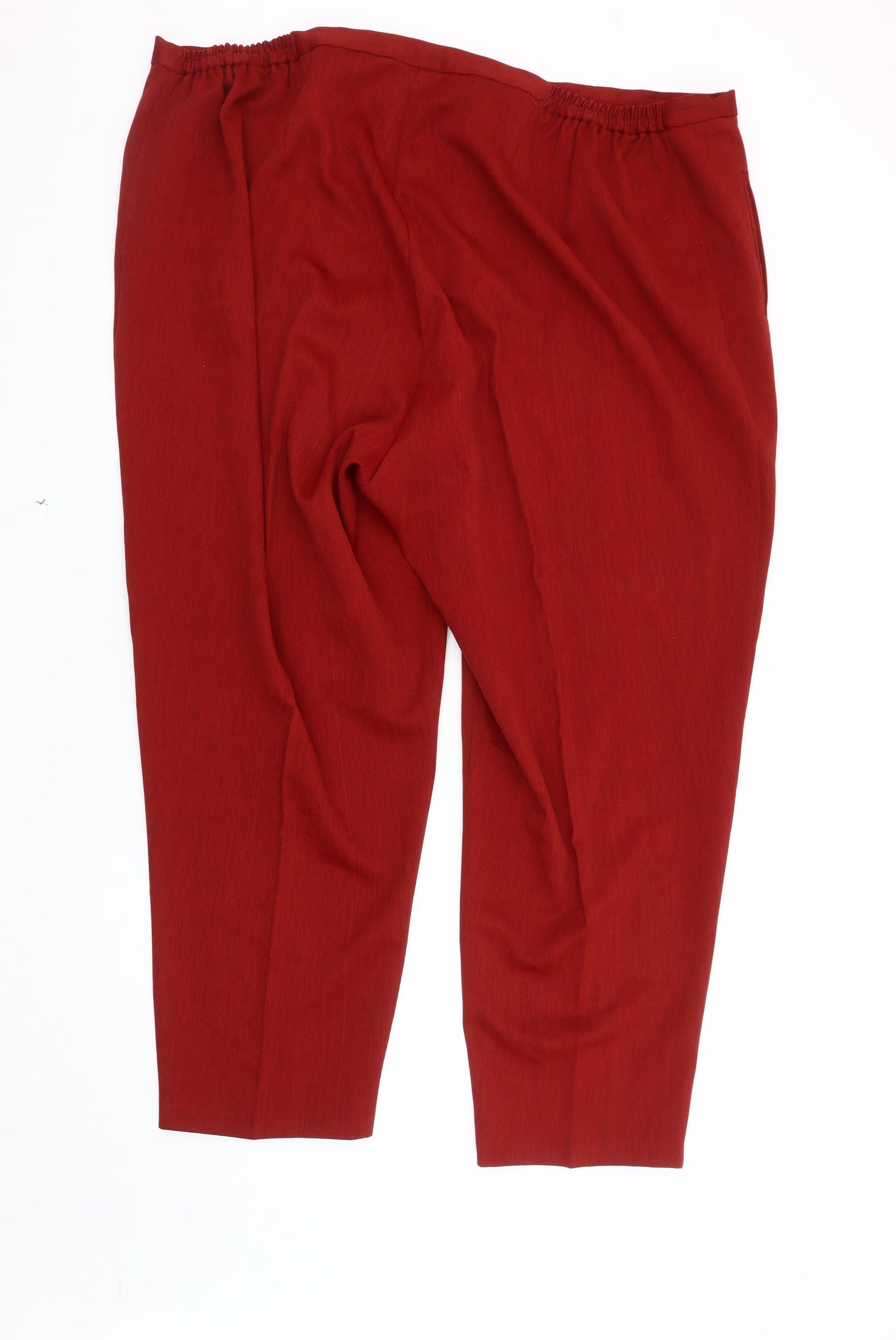 Womens UK Size 30 essence Relaxed Fit Casual Workwear Red Trousers