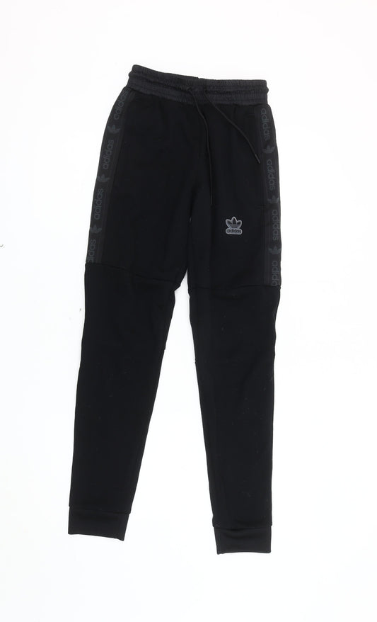 Adidas Men's Black Jogger Trousers XS Gym Wear