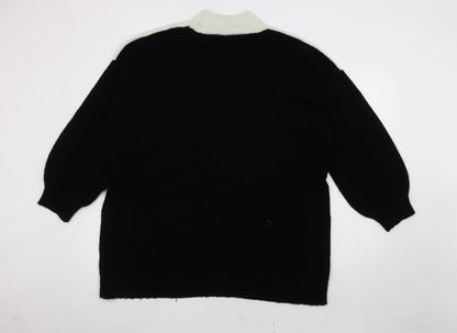 Womens UK Size 18 Roman Black Pullover Jumper