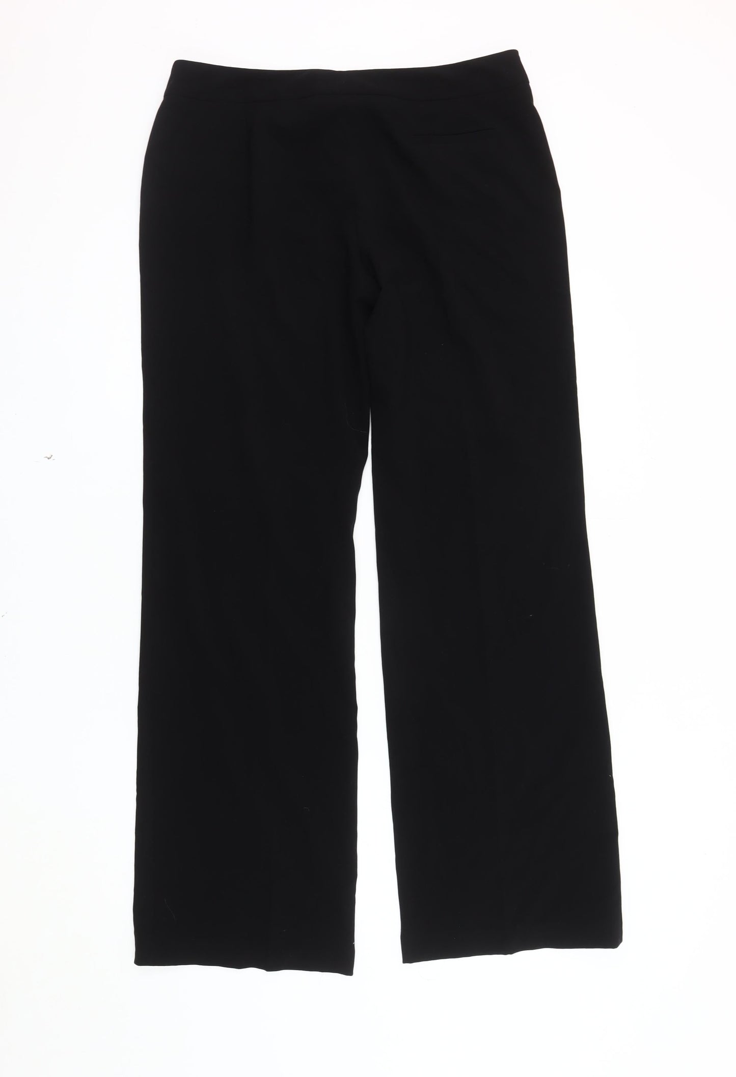 Womens UK Size 14 Debenhams Regular Fit  Black Trousers