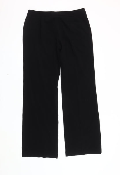 Womens UK Size 14 Debenhams Regular Fit  Black Trousers
