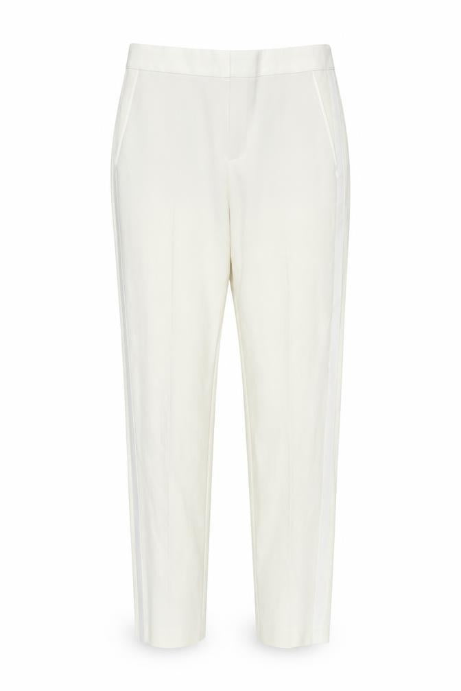 Womens UK Size S Zara Regular Fit Casual Workwear Ivory Trousers