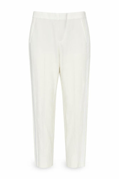 Womens UK Size S Zara Regular Fit Casual Workwear Ivory Trousers