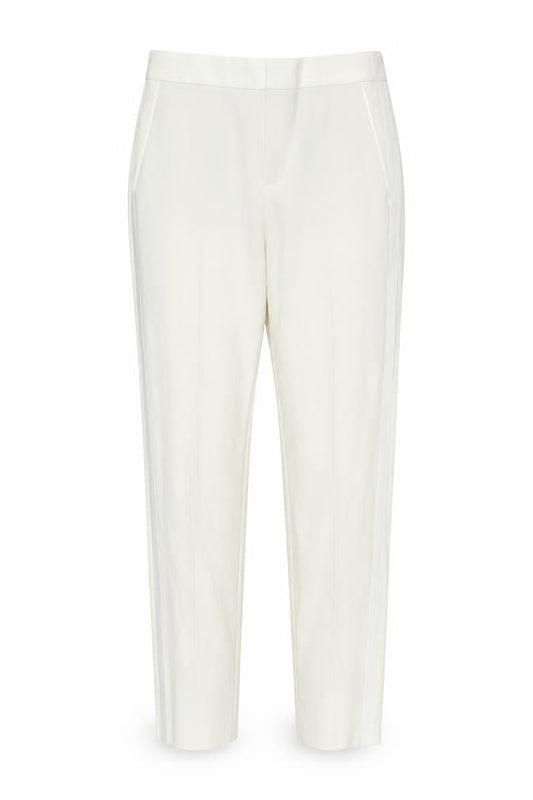 Womens UK Size S Zara Regular Fit Casual Workwear Ivory Trousers