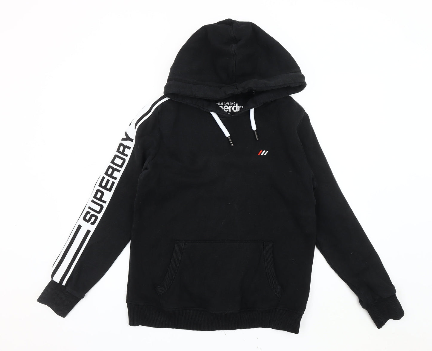 Superdry Women's Black Pullover Hoodie Size 14