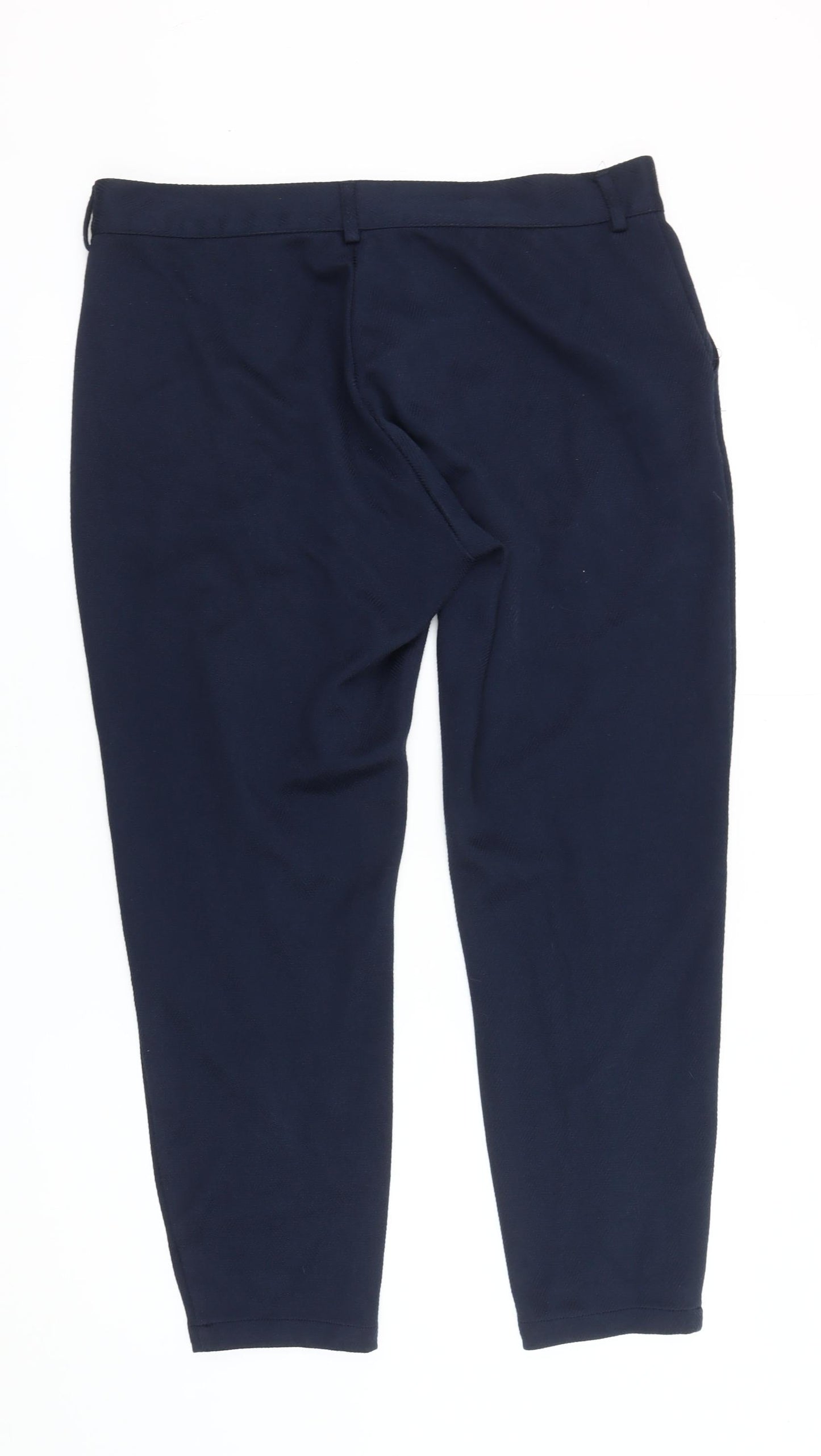 Mauvais Women's Blue Straight Trousers Size 8
