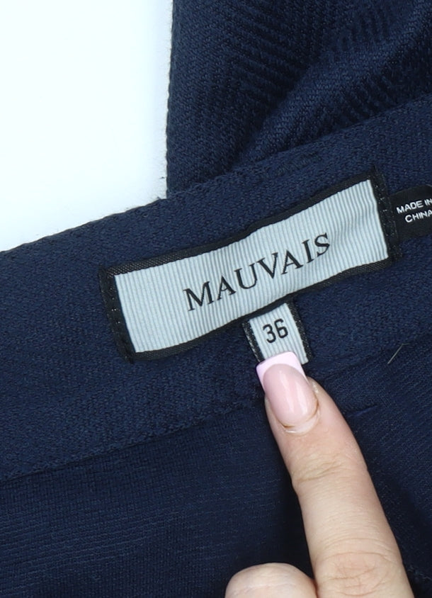 Mauvais Women's Blue Straight Trousers Size 8