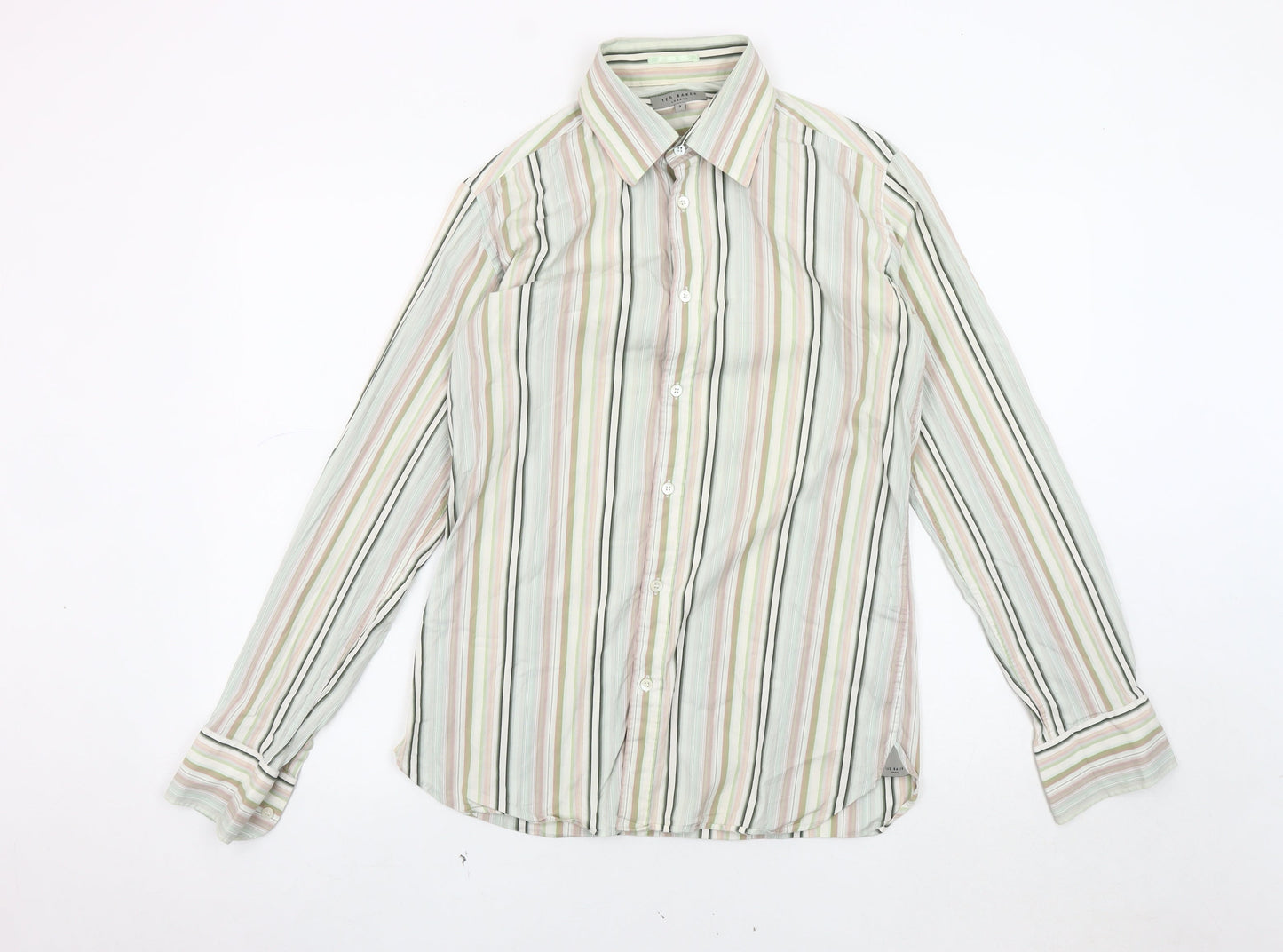 Ted Baker Men's Striped Multicoloured Casual Shirt M