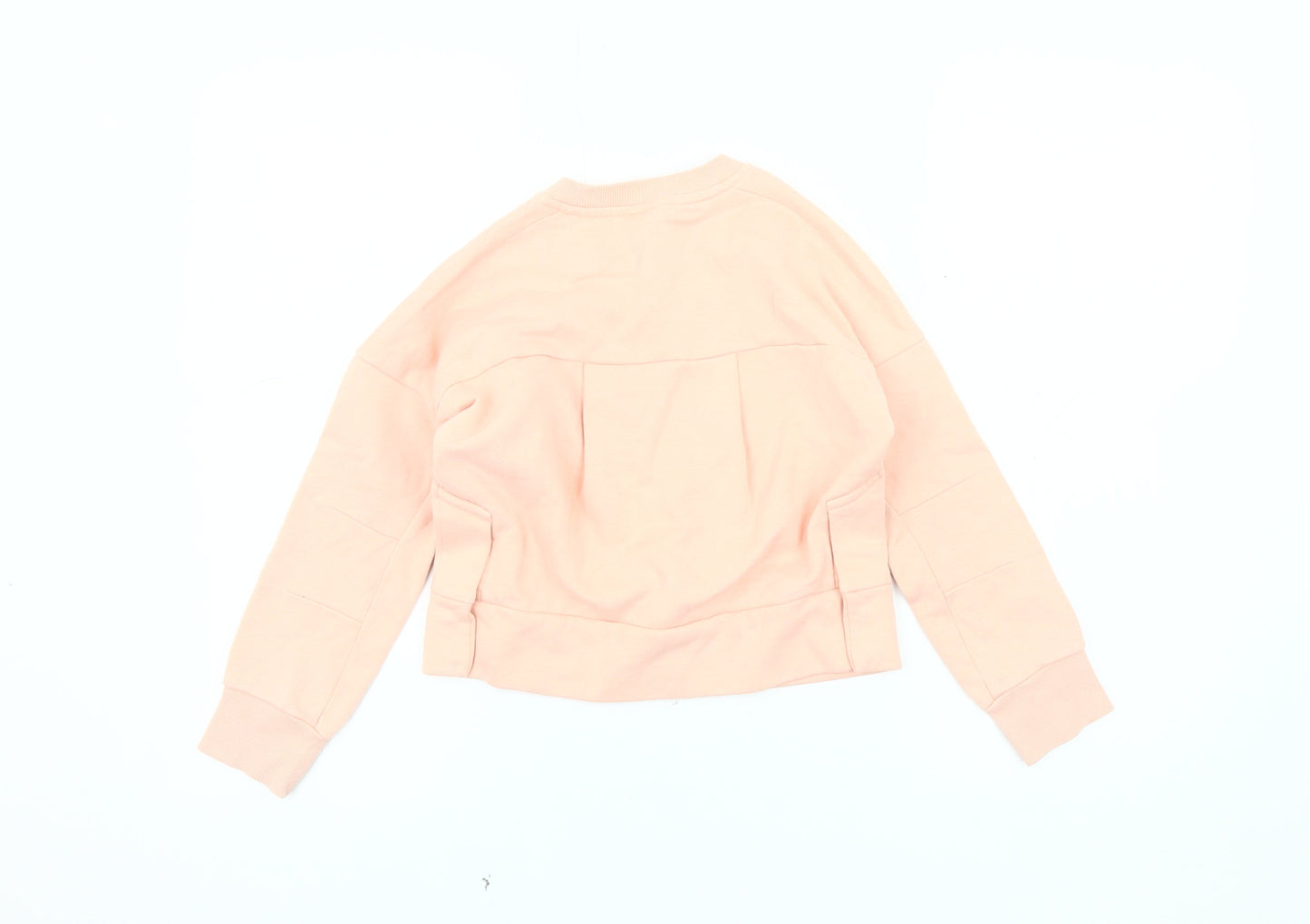 Adidas Girls Pink Pullover Sweatshirt 2-3 Years Logo Crew Neck