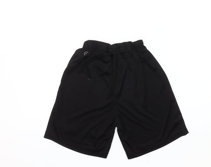 Puma Boys Black Athletic Shorts - Size S, Lightweight for Summer