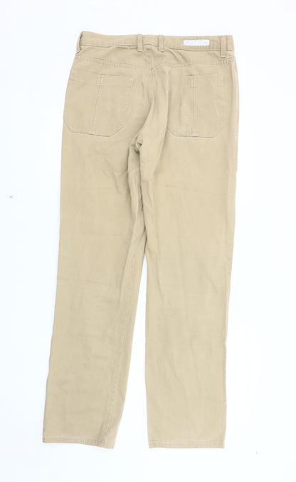 Next Men's Beige Chino Trousers, Size 34L