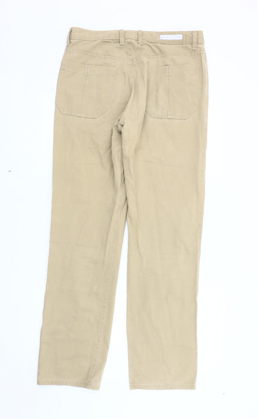 Next Men's Beige Chino Trousers, Size 34L