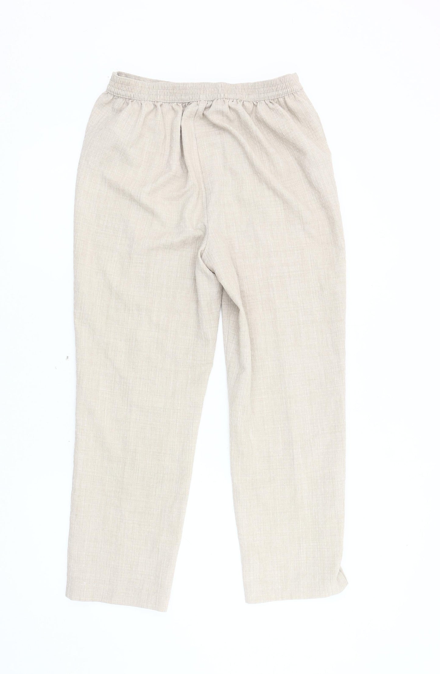 Womens UK Size 12 Honor Millburn Regular Fit Casual Beige Trousers