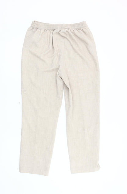 Womens UK Size 12 Honor Millburn Regular Fit Casual Beige Trousers