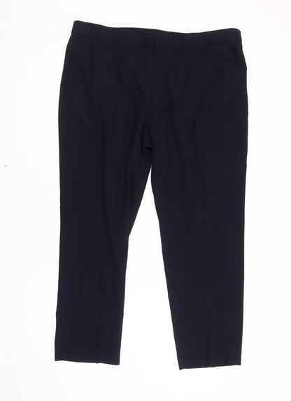 Marks and Spencer Men's Blue Tailored Trousers L