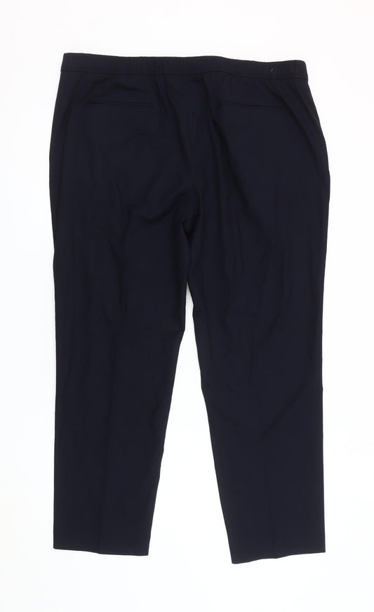 Marks and Spencer Men's Blue Tailored Trousers L